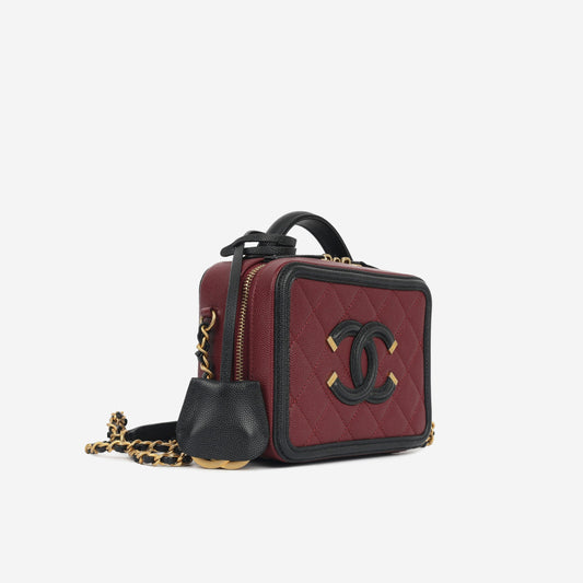 Chanel Vanity Lambskin Black Clutch Style 3 Rovelle Bags
