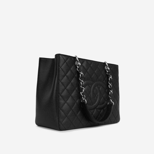 Chanel Shopping Tote Caviar Black Tote Bag Style 3 Rovelle Bags