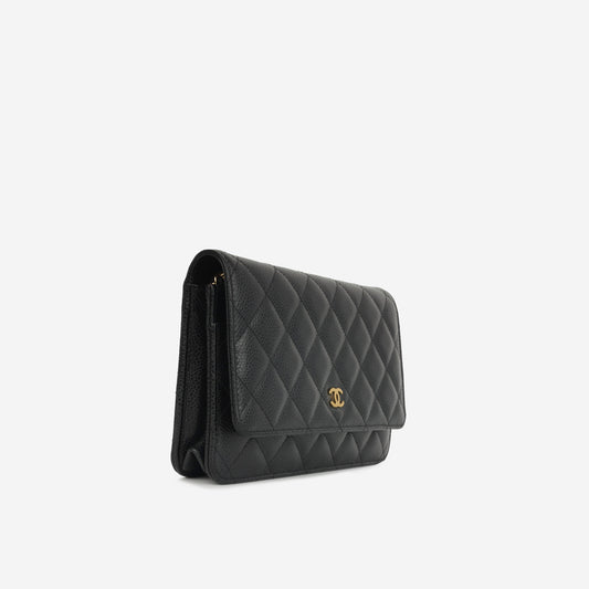 Chanel Wallet On Chain Caviar Black Crossbody Style 4 Rovelle Bags