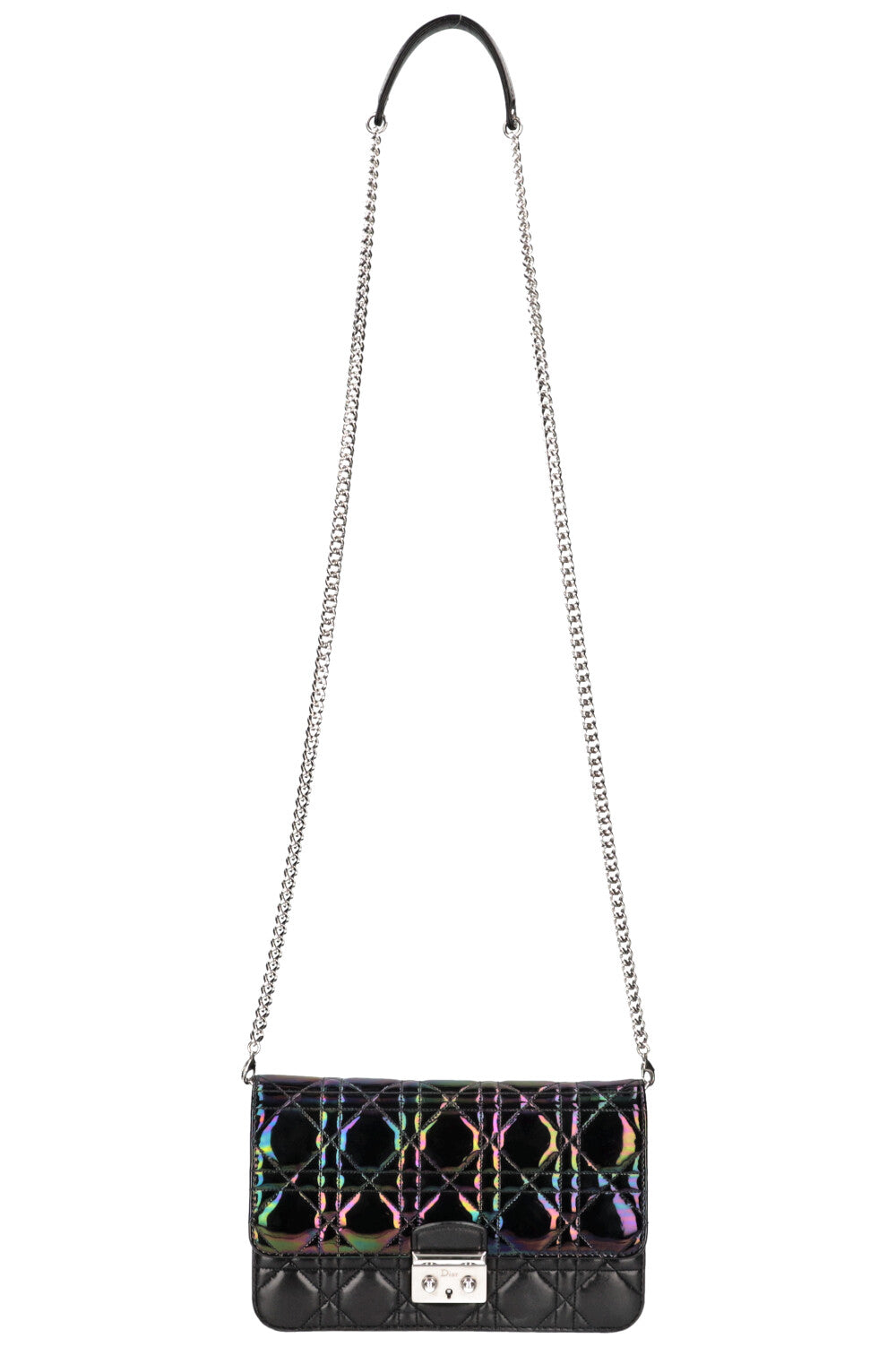 Dior Miss Dior Promenade WOC Metallic Black Rovelle Bags