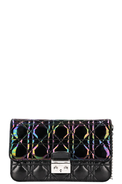 Dior Miss Dior Promenade WOC Metallic Black Rovelle Bags