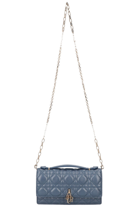 Christian Dior My Dior Top Handle Bag Cannage Pearl Blue Rovelle Bags