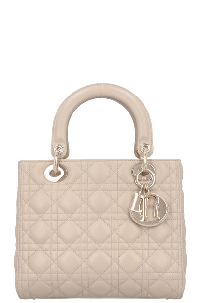 Dior Lady Dior Cannage Grey Handbag Cannage Rovelle Bags