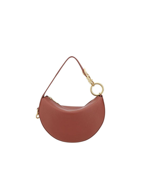 Burberry HalfMoon Women Leather Red Shoulder Bag