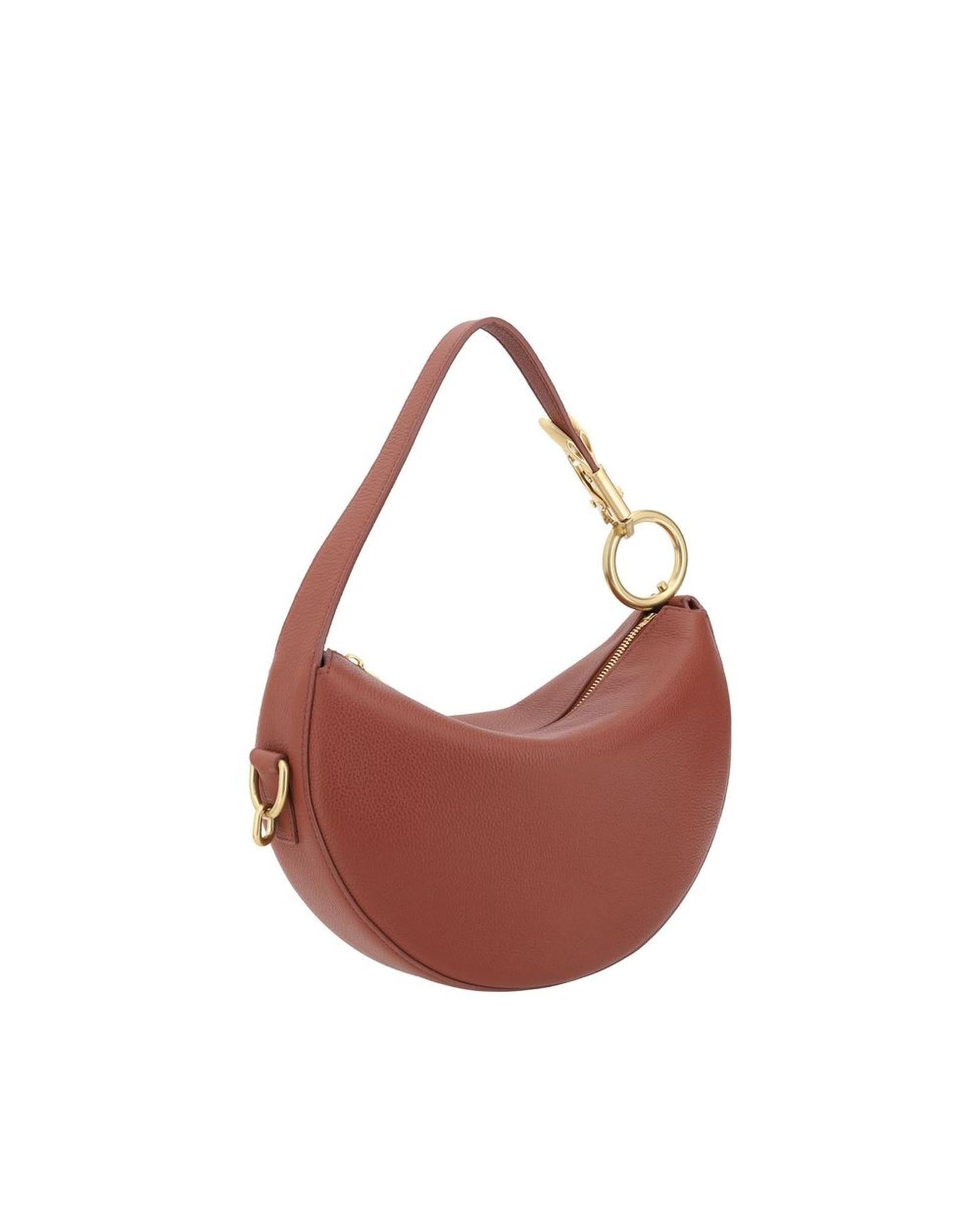 Burberry HalfMoon Women Leather Red Shoulder Bag