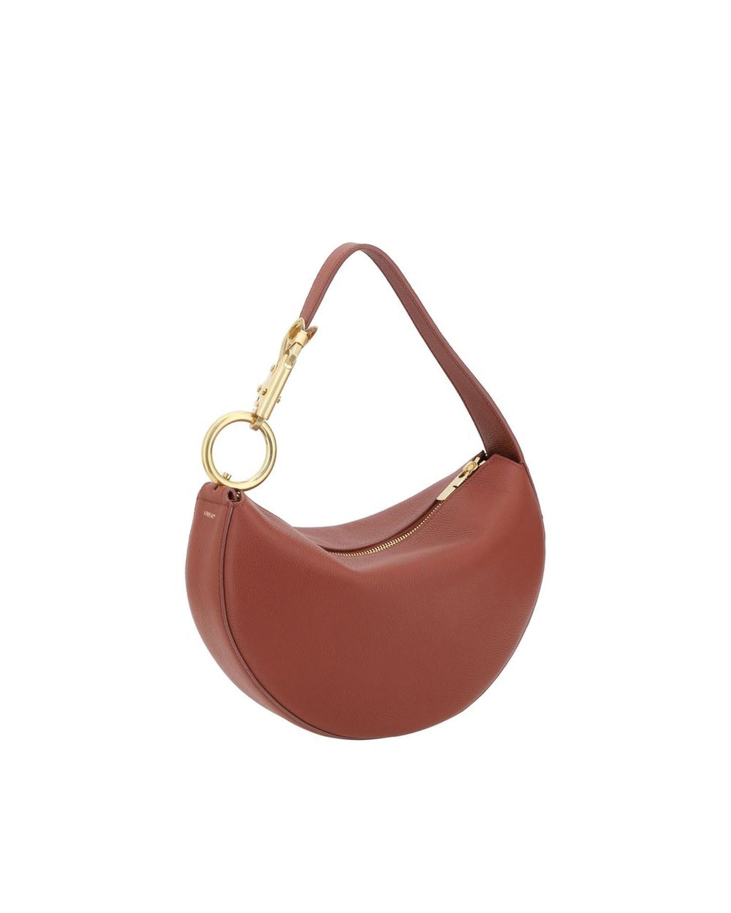 Burberry HalfMoon Women Leather Red Shoulder Bag