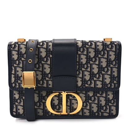 Dior 30 Montaigne Oblique Blue Shoulder Bag Rovelle Bags
