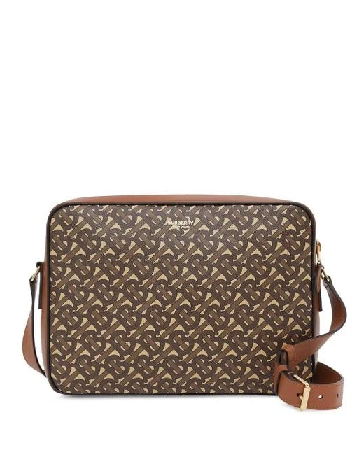 Burberry COATED KNIGHT Canvas Crossbody Bag