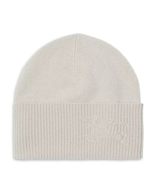 BURBERRY EQUESTRIAN KNIGHT CASHMERE BEANIE