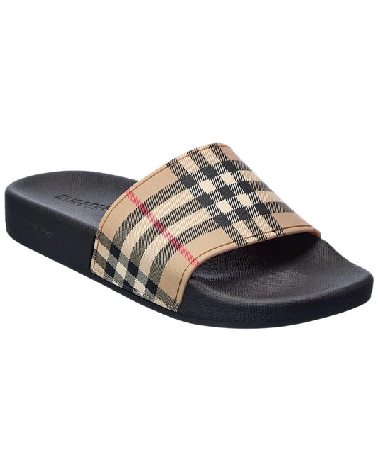 BURBERRY FURLEY VINTAGE CHECK MEN'S  SLIDES