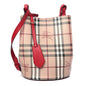 Burberry HAYMARKET LORNE Leather Beige Crossbody Bag