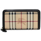 BURBERRY HAYMARKET CHECK LARGE ZIPPY WALLET