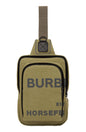 BURBERRY HORSEFERRY PRINT NYLON CANVAS CROSSBODY BAG