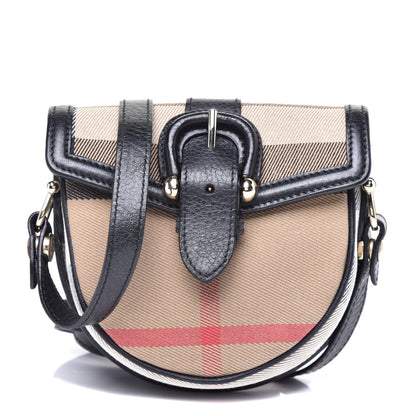 Burberry NOVA MINI Check Beige Crossbody Bag