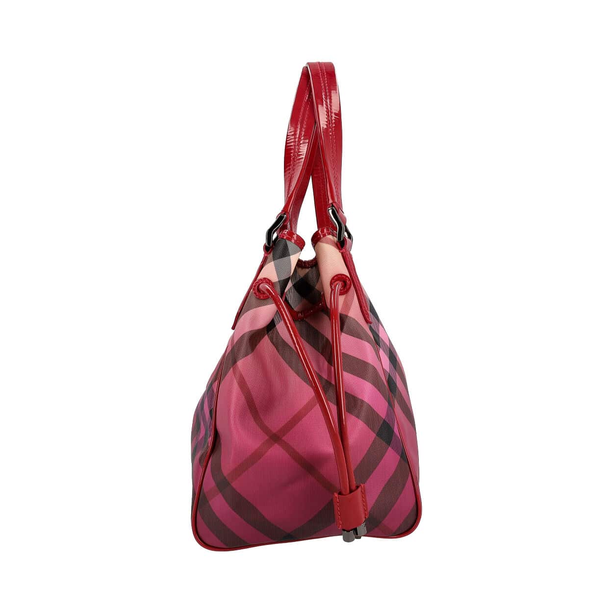 Burberry Nova Raspberry Canvas Shoulder Bag