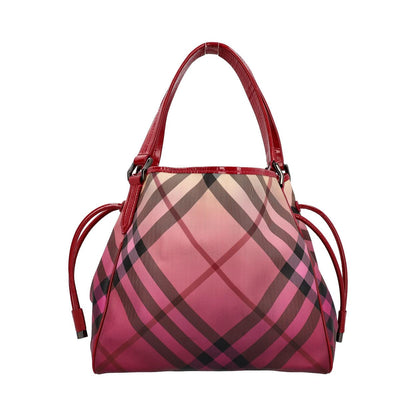 Burberry Nova Raspberry Canvas Shoulder Bag