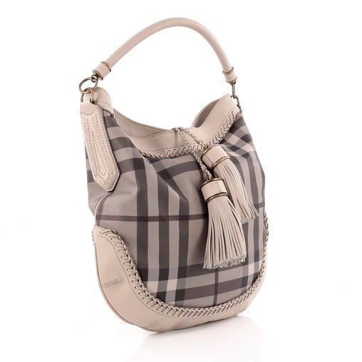 Burberry SMOKED PARADE Check Shoulder Bag