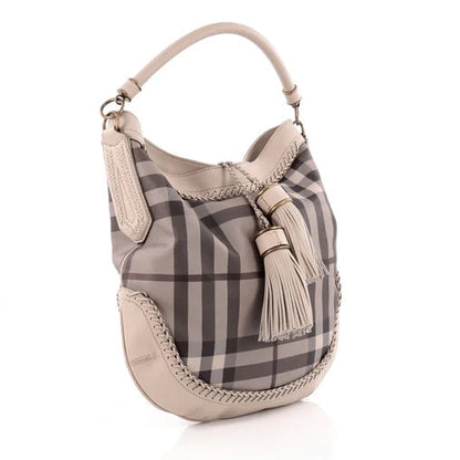 Burberry SMOKED PARADE Check Shoulder Bag