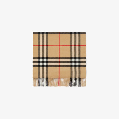BURBERRY WIDE CHECK CASHMERE SCARF