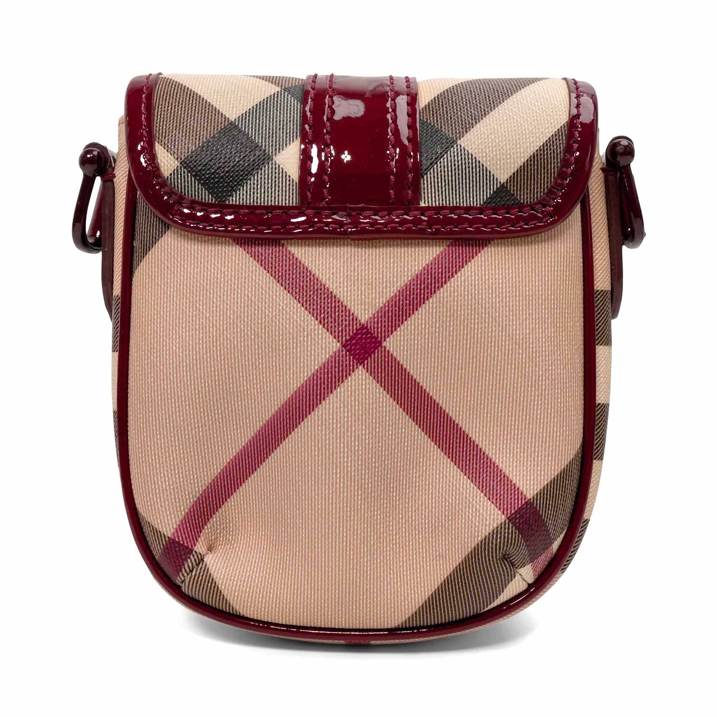 Burberry Novacheck Mini Check Beige Crossbody Bag
