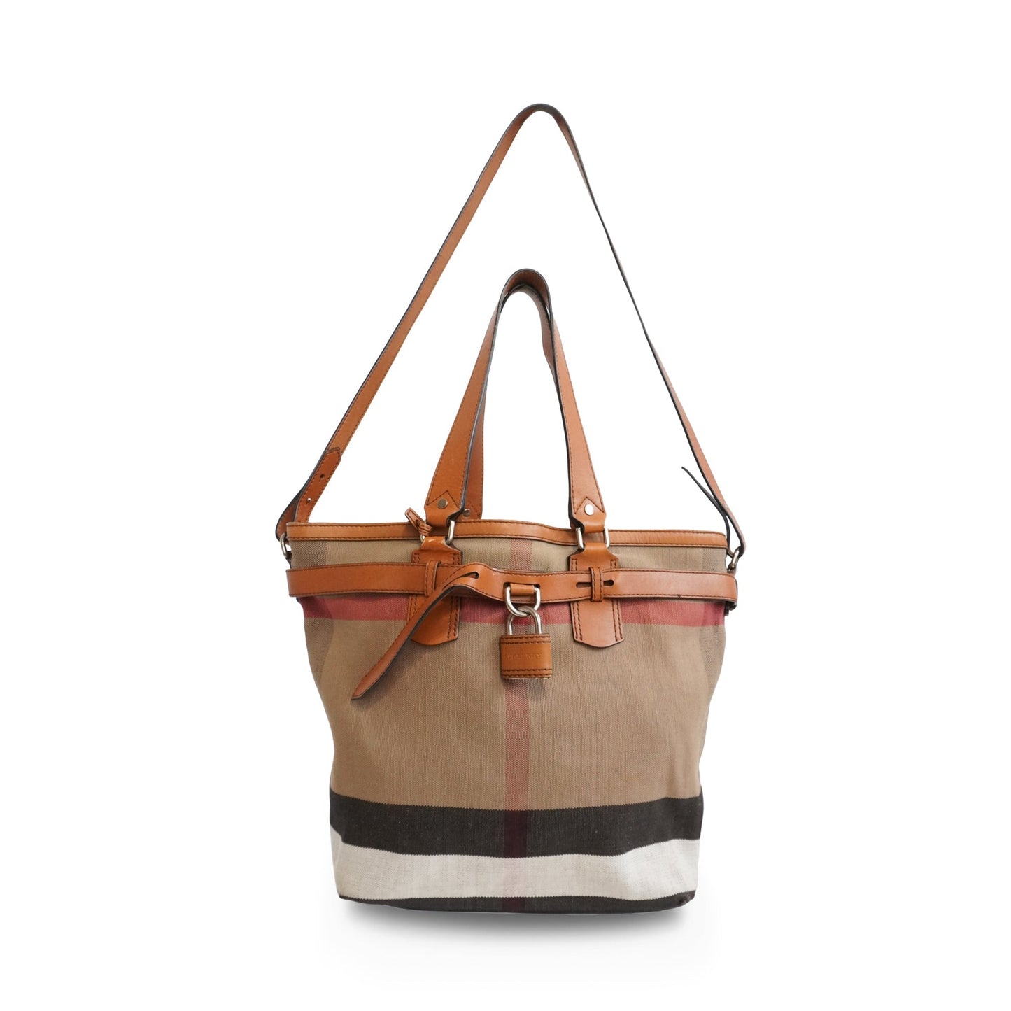 Burberry Novacheck Handbags Canvas Tote Bag