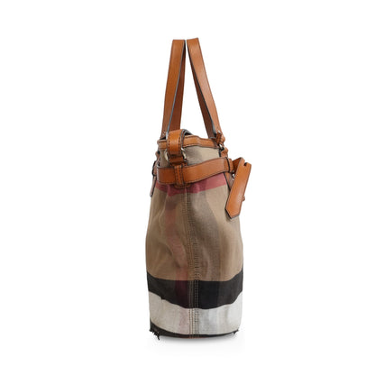 Burberry Novacheck Handbags Canvas Tote Bag