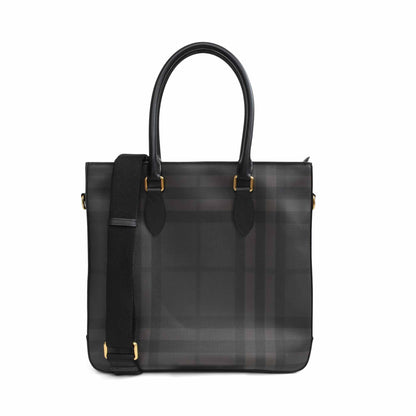 Burberry Novacheck Handbags Canvas Brown Tote Bag
