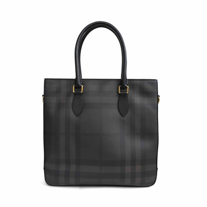 Burberry Novacheck Handbags Canvas Brown Tote Bag