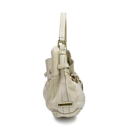 Burberry Handbags Leather Cream Shoulder Bag