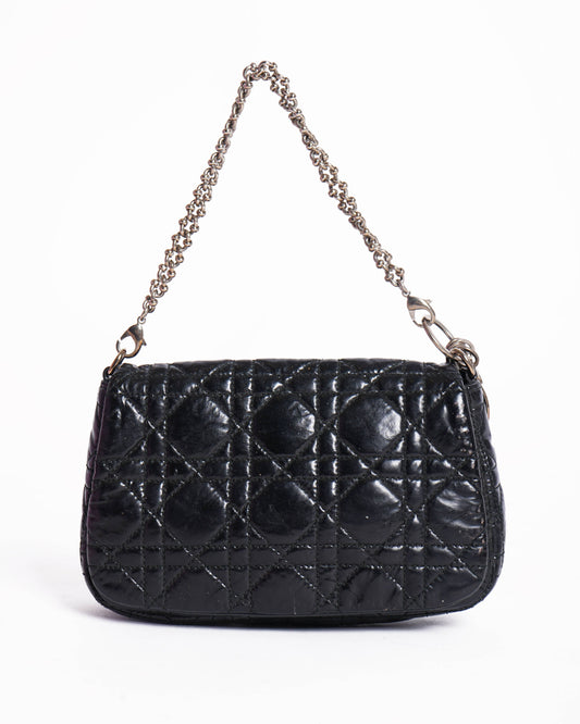Christian Dior Patent Cannage Pochette Bag Rovelle Bags
