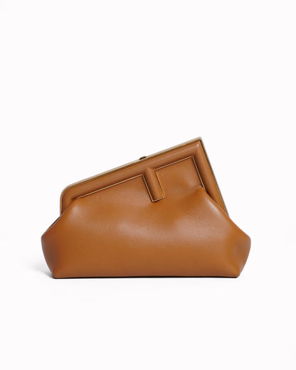 Fendi first small leather bag in tan Rovelle Bags