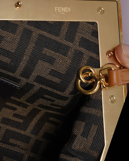 Fendi first small leather bag in tan Rovelle Bags