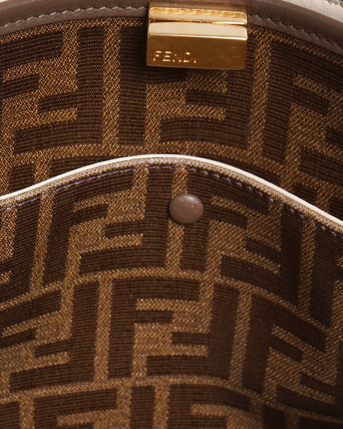 New Fendi Leather Peekaboo X-Lite Top Handle Bag Rovelle Bags