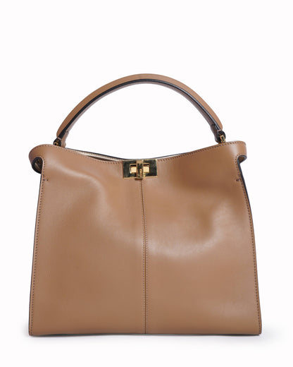 New Fendi Leather Peekaboo X-Lite Top Handle Bag Rovelle Bags