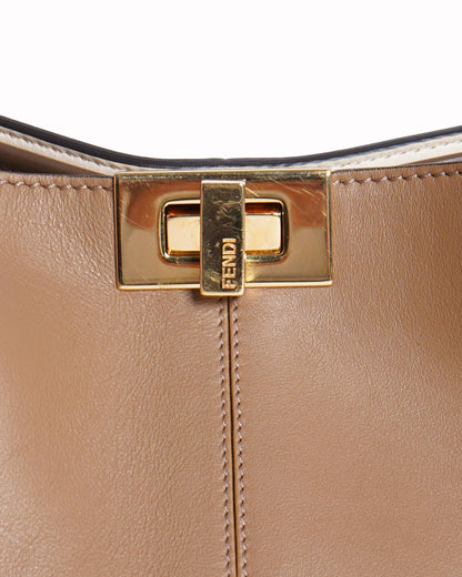 New Fendi Leather Peekaboo X-Lite Top Handle Bag Rovelle Bags