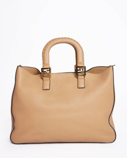 Fendi Selleria Romano Leather Tote Shoulder Bag Rovelle Bags