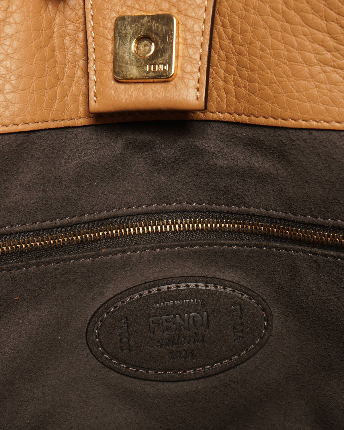 Fendi Selleria Romano Leather Tote Shoulder Bag Rovelle Bags