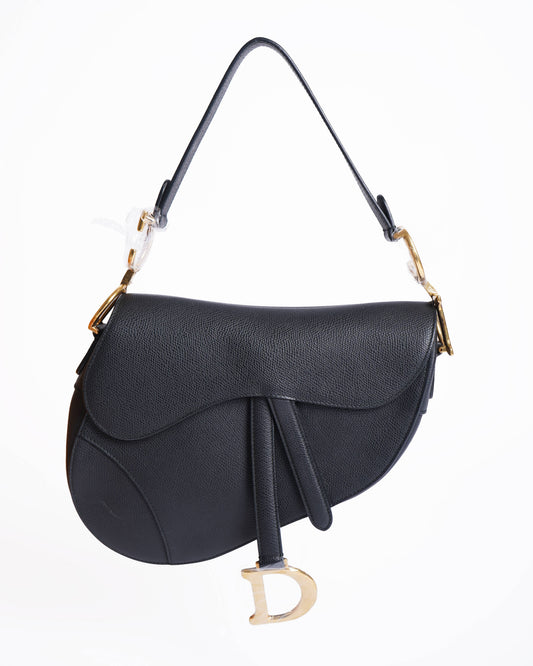 Christian Dior Saddle Bag In Black Rovelle Bags