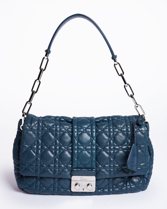 Christian Dior Lambskin Cannage New Lock Flap Shoulder Bag Rovelle Bags