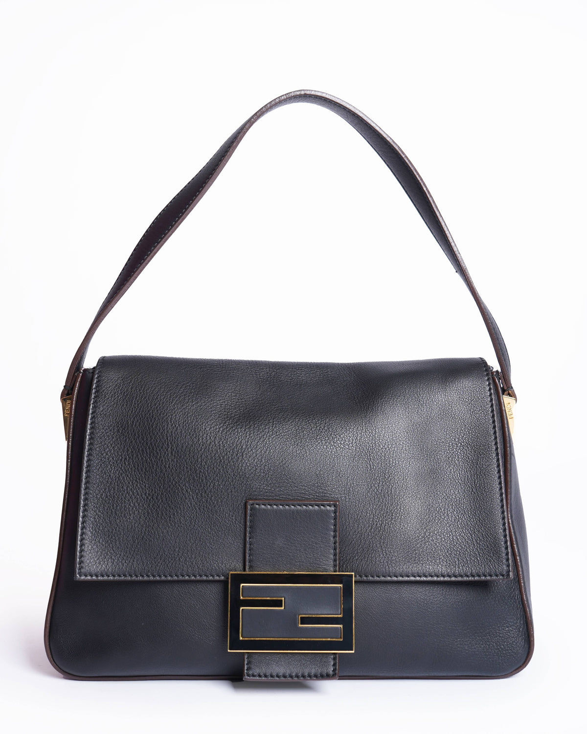 Fendi Big Mamma black leather shoulder bag Rovelle Bags
