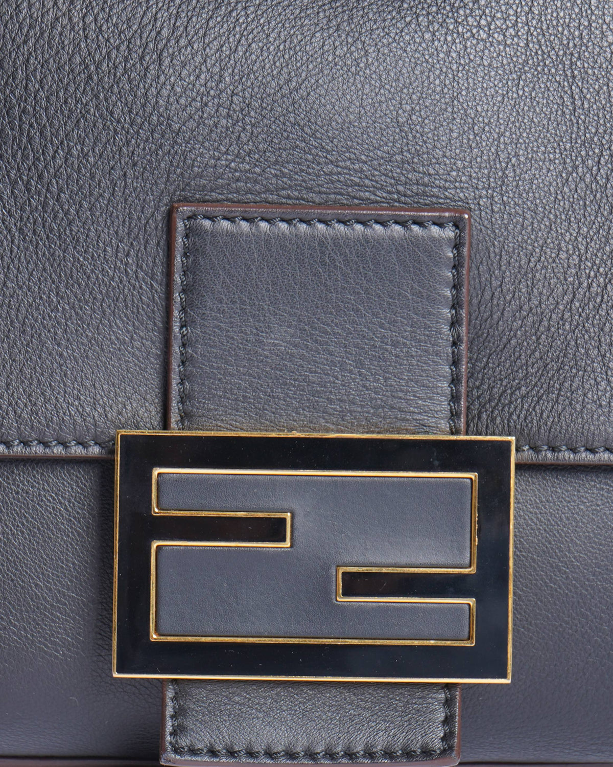 Fendi Big Mamma black leather shoulder bag Rovelle Bags