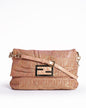 Fendi Pink Large Zucca Metallic Lurex Mia Shoulder Bag Rovelle Bags