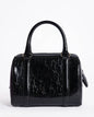Christian Dior Boston Bag In Black Monogram Patent Leather Rovelle Bags