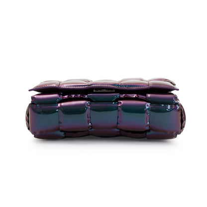 Bottega Veneta 2026 Holographic Glossy Nail Polish Nappa Intrecciato Padded Cassette Bag