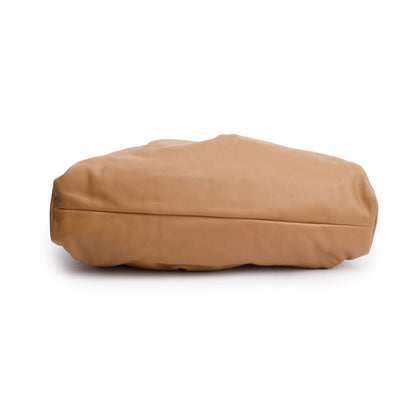 Bottega Veneta Beige Calfskin Leather Small Shoulder Pouch