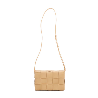 Bottega Veneta Beige Intrecciato Leather Cassette Bag