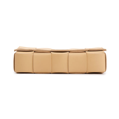 Bottega Veneta Beige Intrecciato Leather Cassette Bag