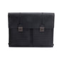 Bottega Veneta Black Intrecciato Leather Briefcase Backpack