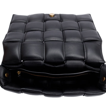 Bottega Veneta Black Lambskin Leather Classic Padded Cassette Bag