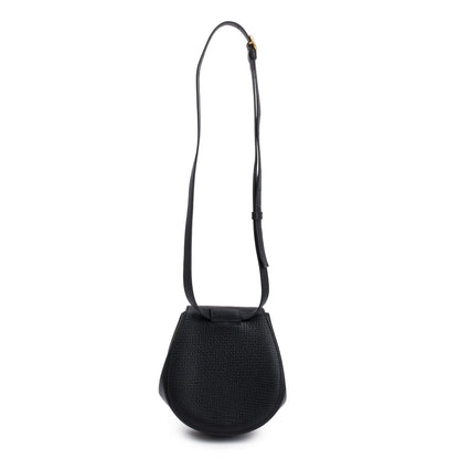 Bottega Veneta Black Leather Palmellato Crossbody Belt Bag